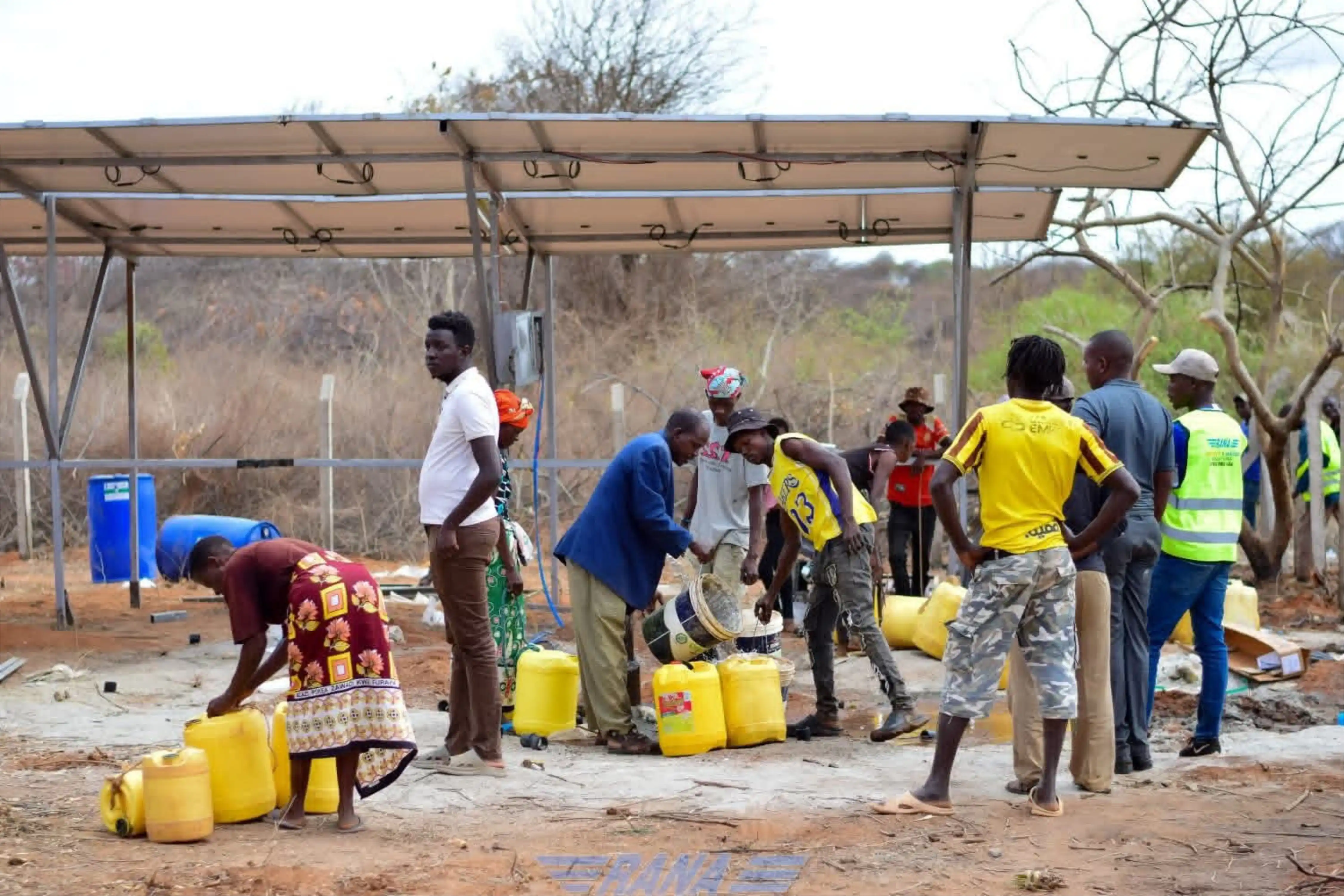 Borehole drilling rig operated by Infinity Borehole Drilling in Kenya